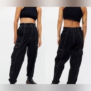 BDG Urban Outfitters Women's Relaxed Skate Jeans Size 25 Black Cargo